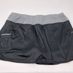 Sport Essentials Black Gray Athletic Skort Size Large